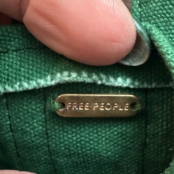 Free People Emerald Green Mini Tote Keychain Bag Charm - Picture 7 of 11